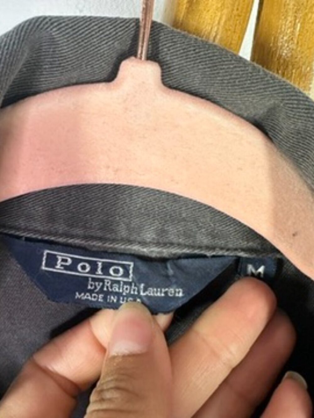Vintage Polo Ralph Lauren Grey Jacket sz M - Picture 3 of 4